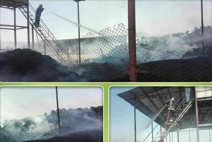 مهار و اطفاء حریق دامداری در کاشان با تلاش ۵ ساعته آتشنشانان