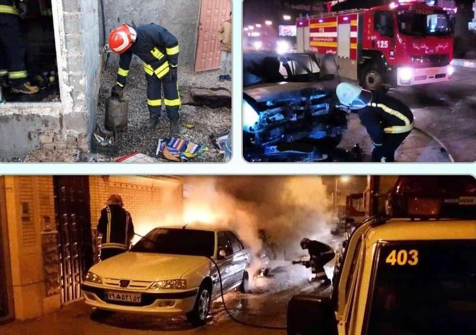 نجات ۶۶نفر در جریان عملیات های آتش نشانان کاشانی در نخستین ماه زمستان