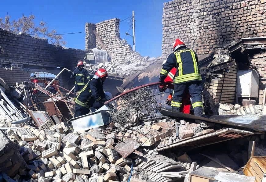 تخریب محل حادثه و یک مصدوم، حاصل انفجار کارگاه تولید کابینت