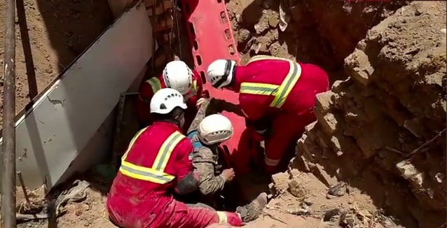پایان حادثه ناگوار، نجات از زیر آوار