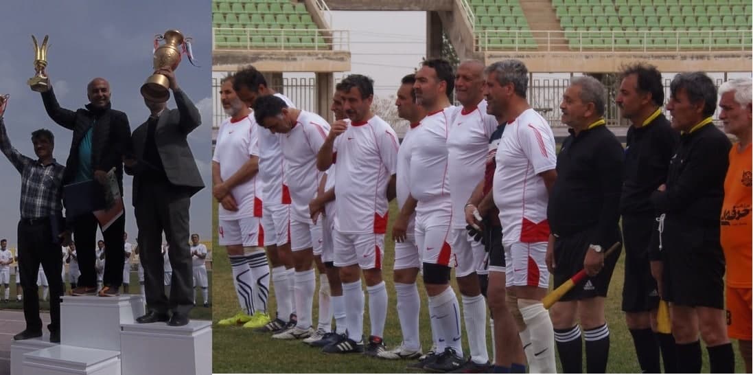 جام قهرمانی به پیشکسوتان فوتبال کاشان رسید
