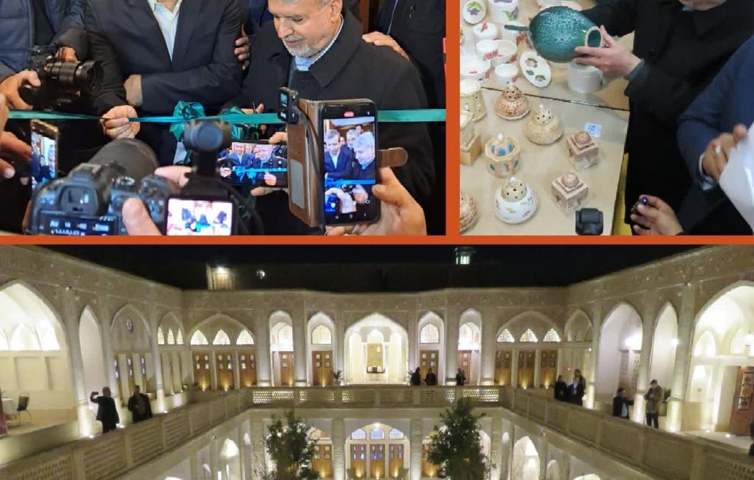 نیم روز پربرنامه وزیر میراث فرهنگی در کاشان + گزارش تصویری