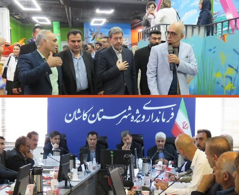 نشست با فعالان اقتصادی و صنعتی، گفتوگو با خبرنگاران و افتتاح شهر بازی آترینا